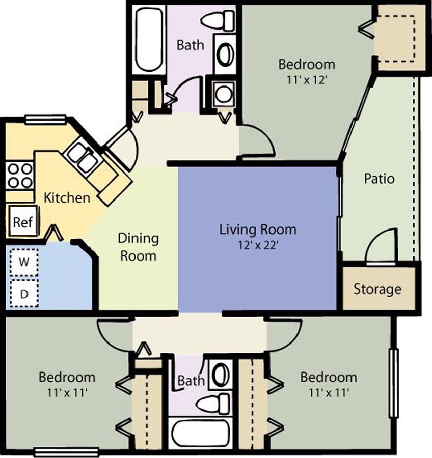 The Courtyard Floor Plan 11